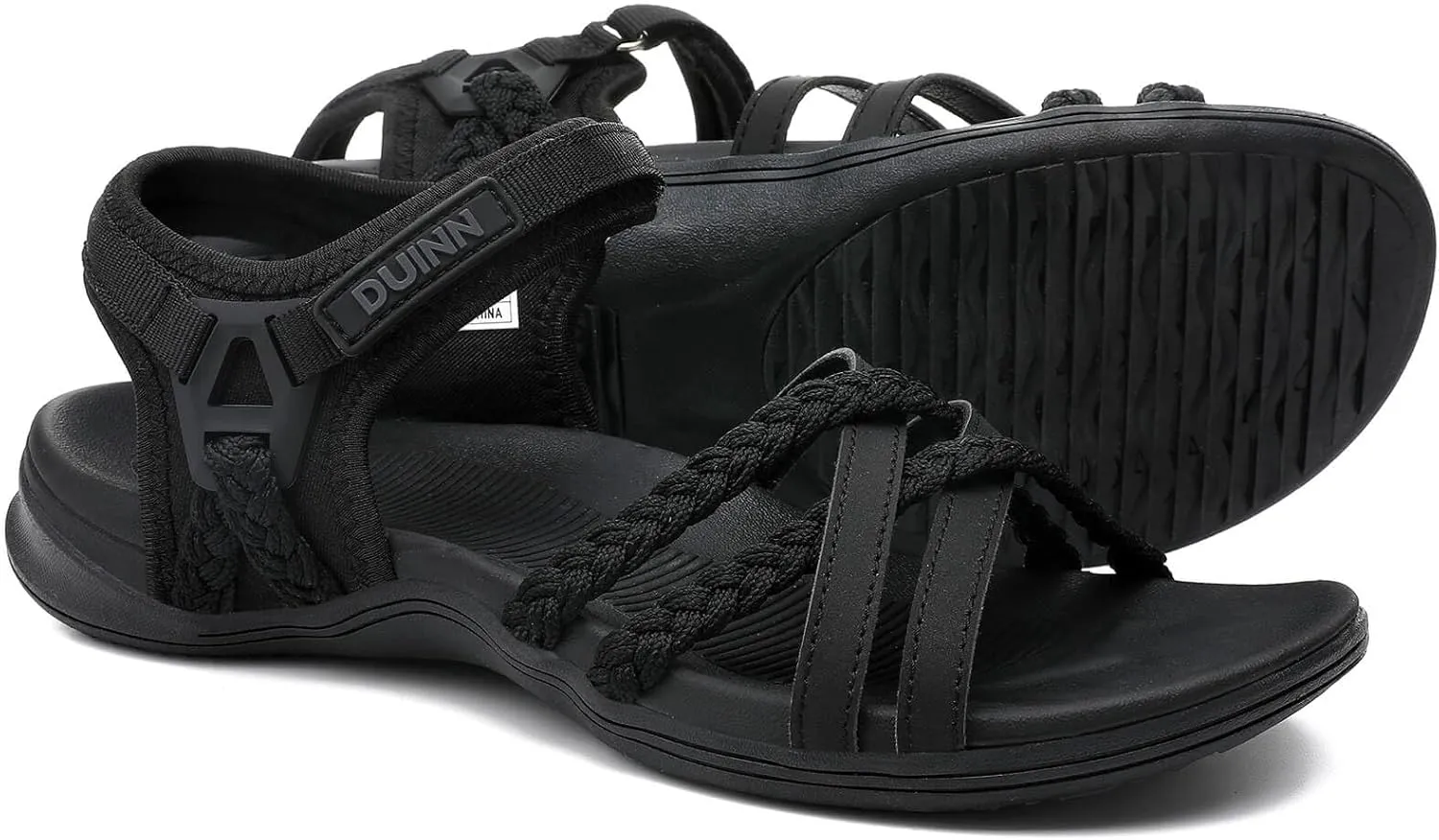 UBFEN Womens Hiking Sandals Sport Sandals Straps with Adjustable Hooks Arch Support Beach Vacation Casual Camping