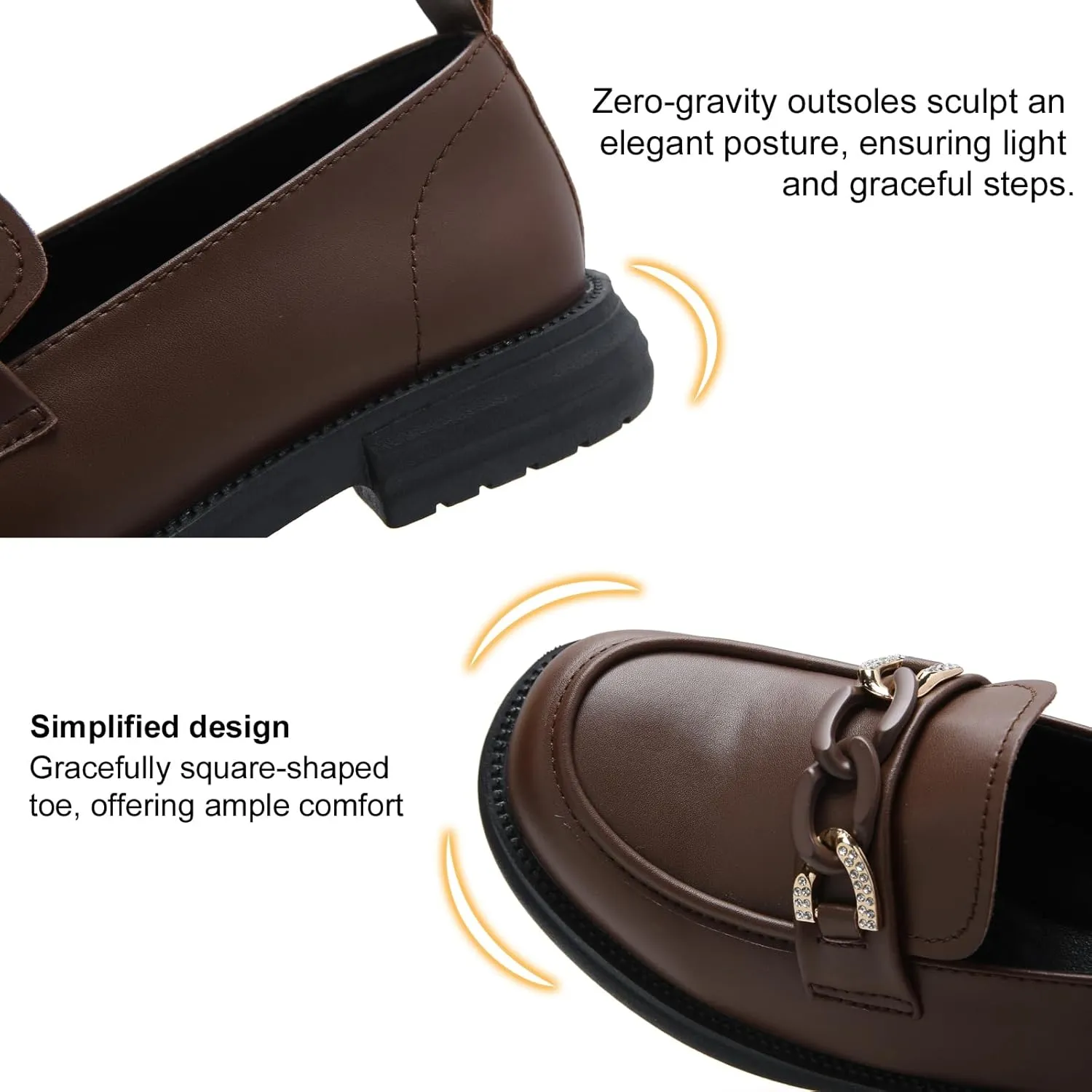 UZB Womens Loafers Business Dressy Shoes Slip on Comfort Casual Office Work Shoes