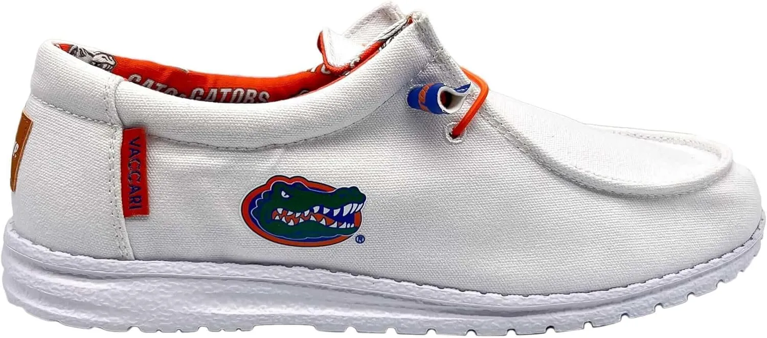 Vaccari Men's Nate NCAA Slip-On Canvas Loafers | Comfortable & Light-Weight Casual Shoes