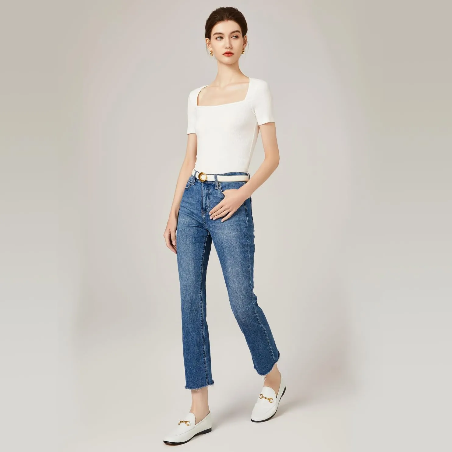 Vertundy Loafers for Womens Low Heel Flats Loafers