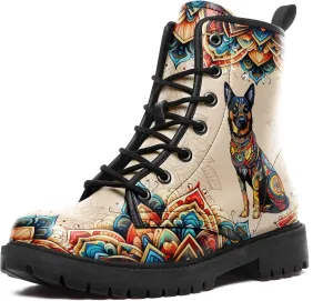 Vintage Bohemian Combat Boots Comfortable High-Top Ankle Booties for Women Men Fashion Casual Festival Winter Footwear