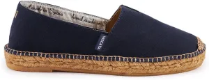 VISCATA Barceloneta Espadrille Canvas Women's Flat Slip On Shoes Handmade in Spain Fashionable Organic Cotton Canvas Lightweight Material with 100% Natural Jute Midsole for All Casual Occasions