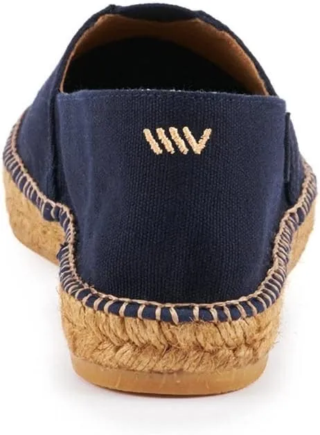 VISCATA Barceloneta Espadrille Canvas Women's Flat Slip On Shoes Handmade in Spain Fashionable Organic Cotton Canvas Lightweight Material with 100% Natural Jute Midsole for All Casual Occasions