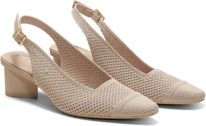 VIVAIA Leah Pro Pointed-Toe Slingback Sandals for women droplet-shaped heel adjustable Strap Party Dress Shoes