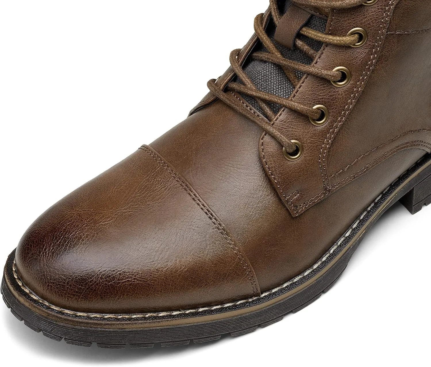 Vostey Men's Boots Boots for Men Casual Boots Motorcycle Combat Ankle Dress Boots Mens