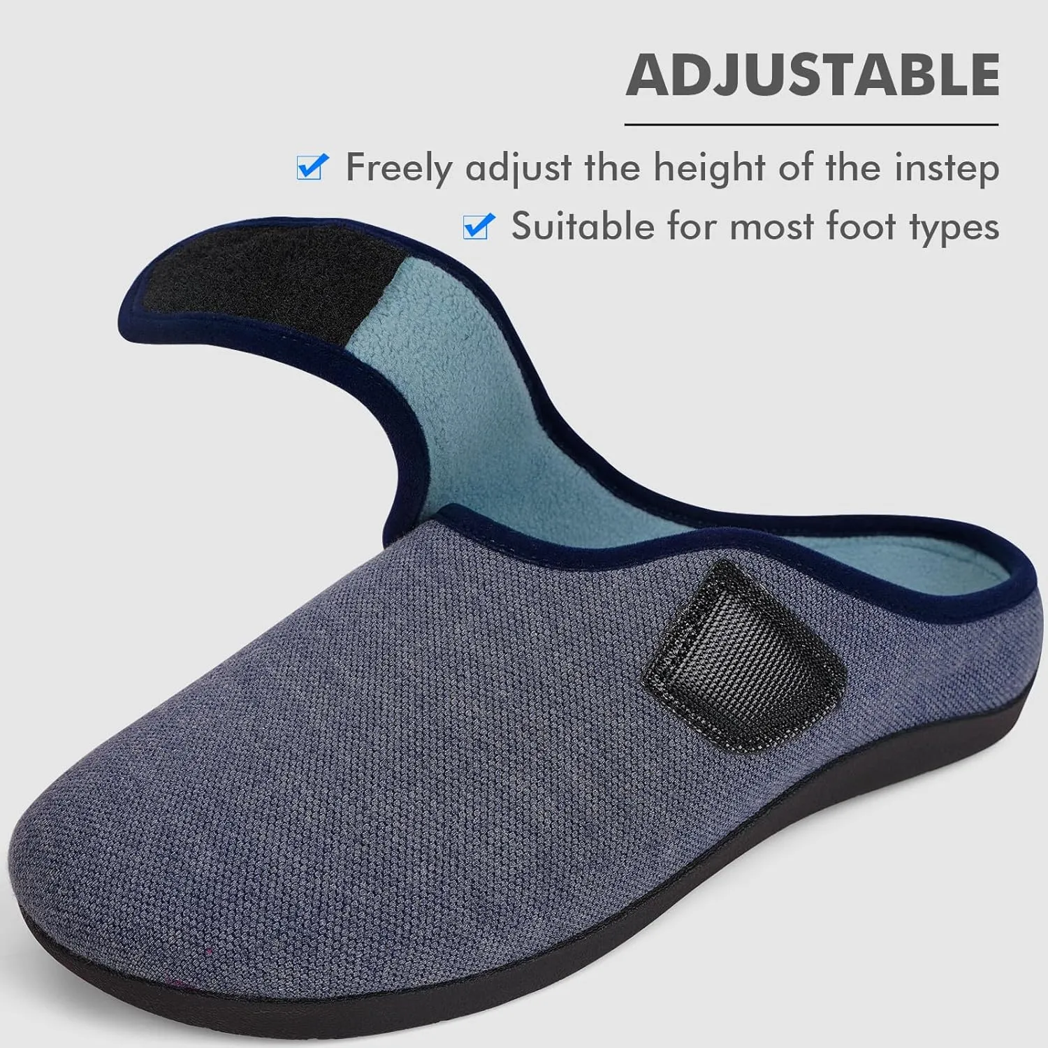 V.Step Slippers with Arch Support for Women & Men - Orthopedic House Slippers for Plantar Fasciitis - Indoor/Outdoor Slip-On Clogs