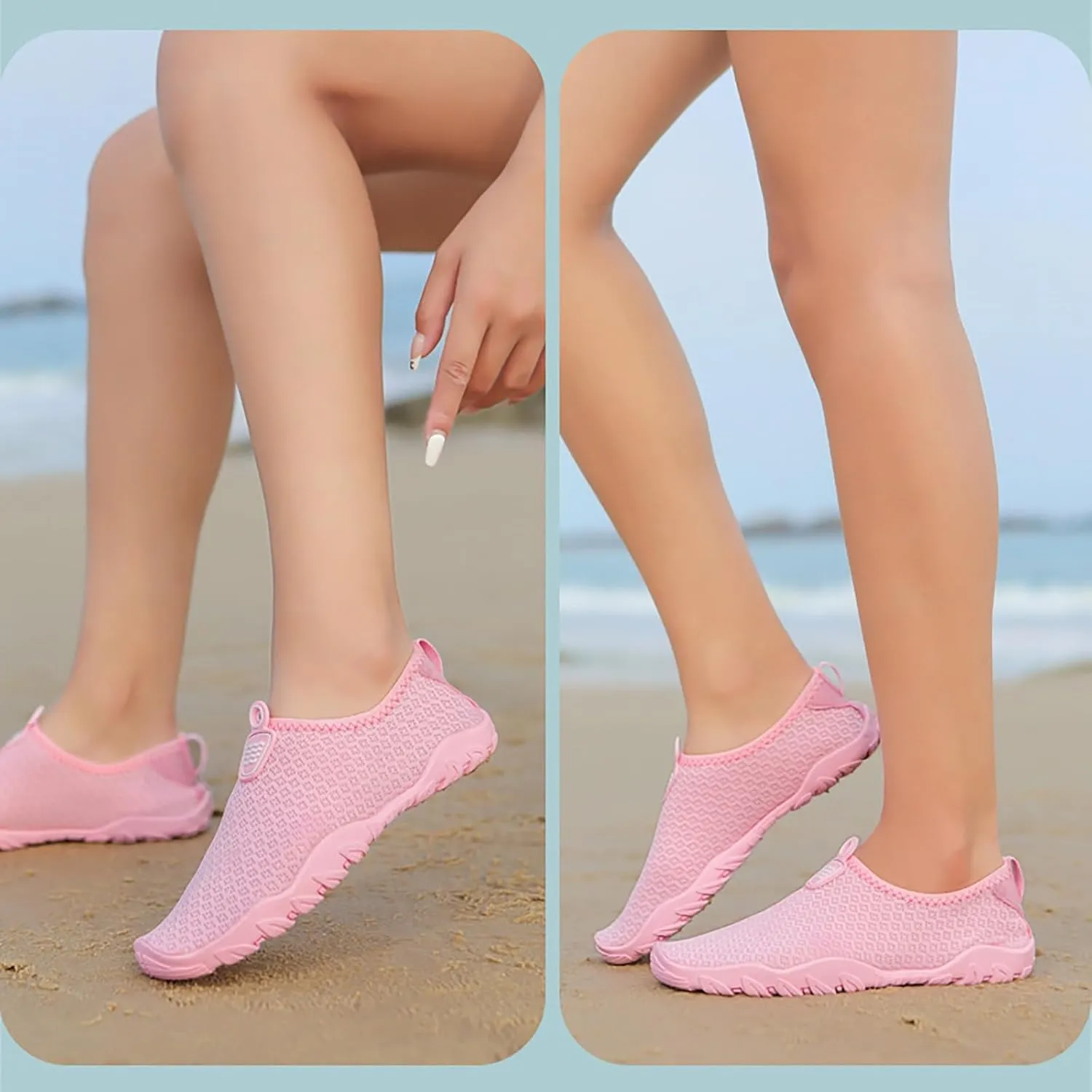 Water Shoes for Women Men Quick Dry Barefoot Swim Beach Pool Aqua Socks Non Slip Outdoor Hiking Surf Kayaking Yoga Sports Shoes