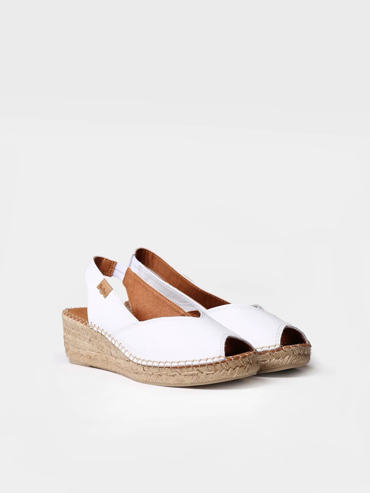 Wedge espadrilles in leather - BERNIA-P