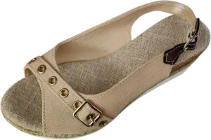Wedge Sandals for Women Summer Dressy,Comfortable Platform Espadrille Wedge for Women Open Toe Ankle Strap Slope Dressy Heel Platform Sandals Beach Slingback Outdoor Walking Shoes