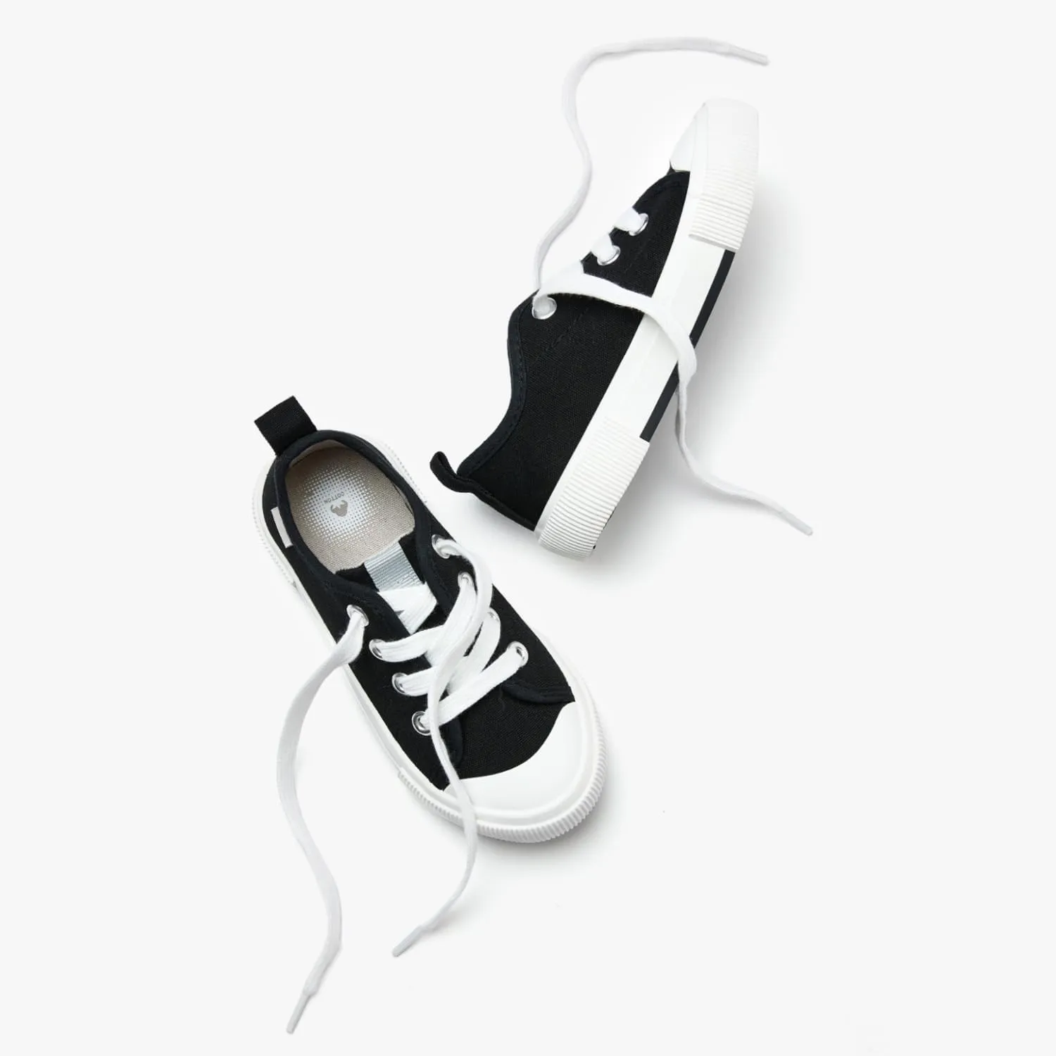 Weestep Kids' Cotton Slip-On Canvas Sneakers - Fashion Casual Shoes with Optional Laces for Girls, Boys, Toddler and Little Kid