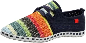 WENJHEN Men Flats Espadrilles Canvas Shoes Loafers Athletic Knitted Casual Plims