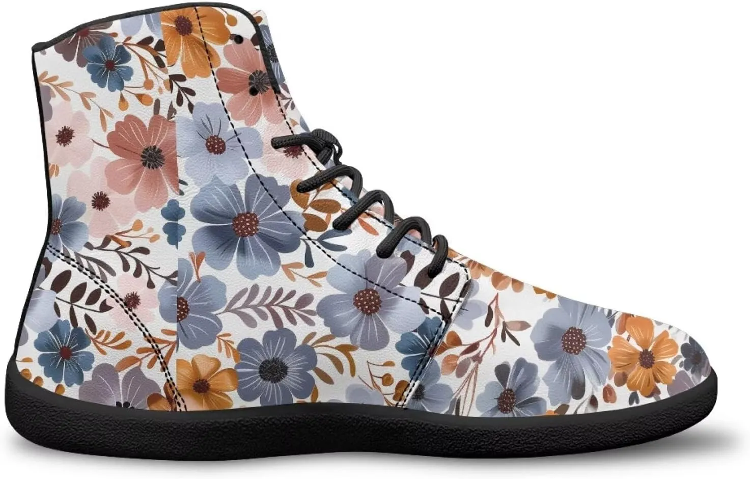Women Men High Top Barefoot Shoes Lace Up Anti-Slip Active Sneakers