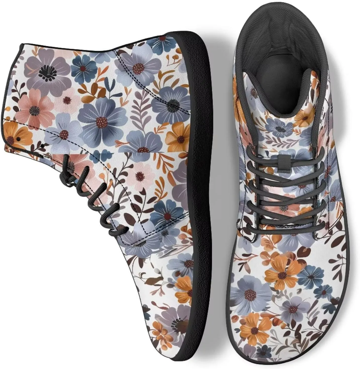 Women Men High Top Barefoot Shoes Lace Up Anti-Slip Active Sneakers