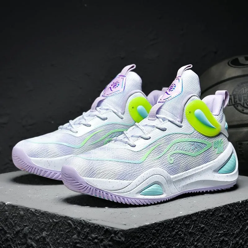 Women Mens Basketball Shoes Fashion Athletic Sneakers Unisex Outdoor Sport Shoes High Top Anti Slip and Wear-Resistant Basketball Shoes
