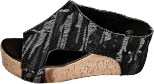 Women Summer Orthopedic Wedge Sandals Suede Open Toe Wedge Platform Sandals Breathable Comfortable Stylish Wedge Sandals Outdoor Casual Wedge Dress Shoes