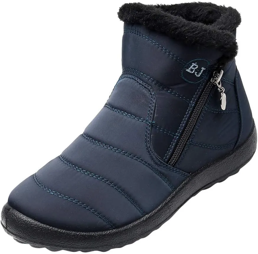 Women Winter Boots Ankle Adults Fleece Lined Snow Boots Snow Boots Womens Winter Ankle Boots Ladies Winter Boot for Elderly Women Rain Boots Women Snow Booties for Men