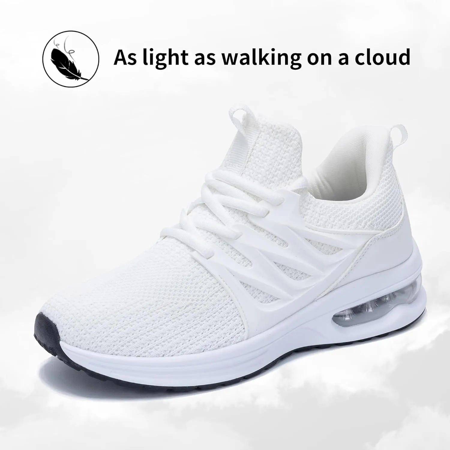 Women's Air Running Shoes Athletic Tennis Walking Slip On Shoes Lightweight Casual Sneakers for Gym Jogging Workout US Size 5.5-11