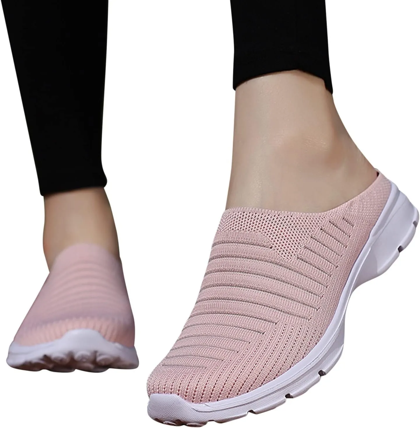 Women's Backless Slip on Mesh Sneakers Shoes Running Shoes for Men High Top Women's Shoes Casual Women Shoes Sneakers Red Tennis Shoe Loafers Dress Shoe