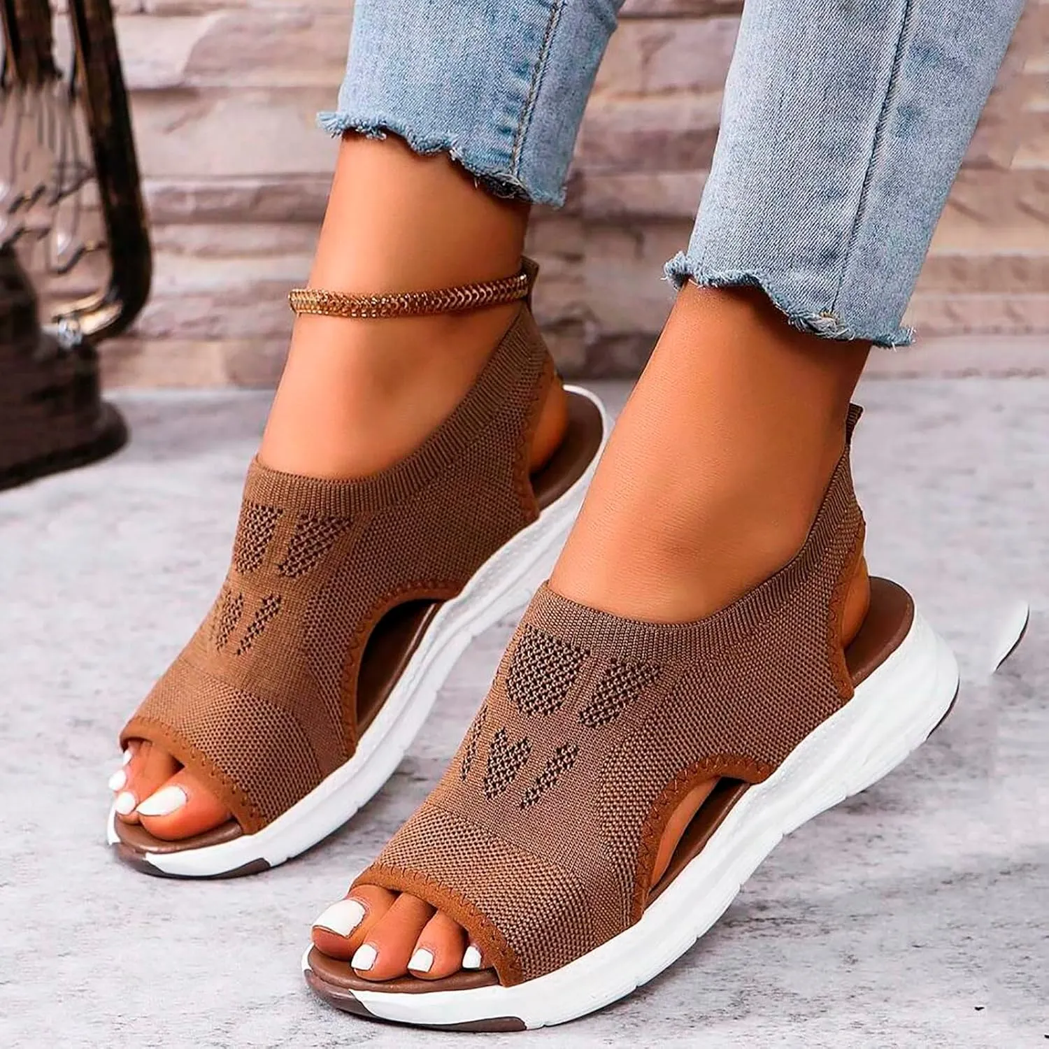 Women's Breathable Orthopedic Sandals Comfortable Walking Tennis Shoes Sandals Smart Sandals for Women