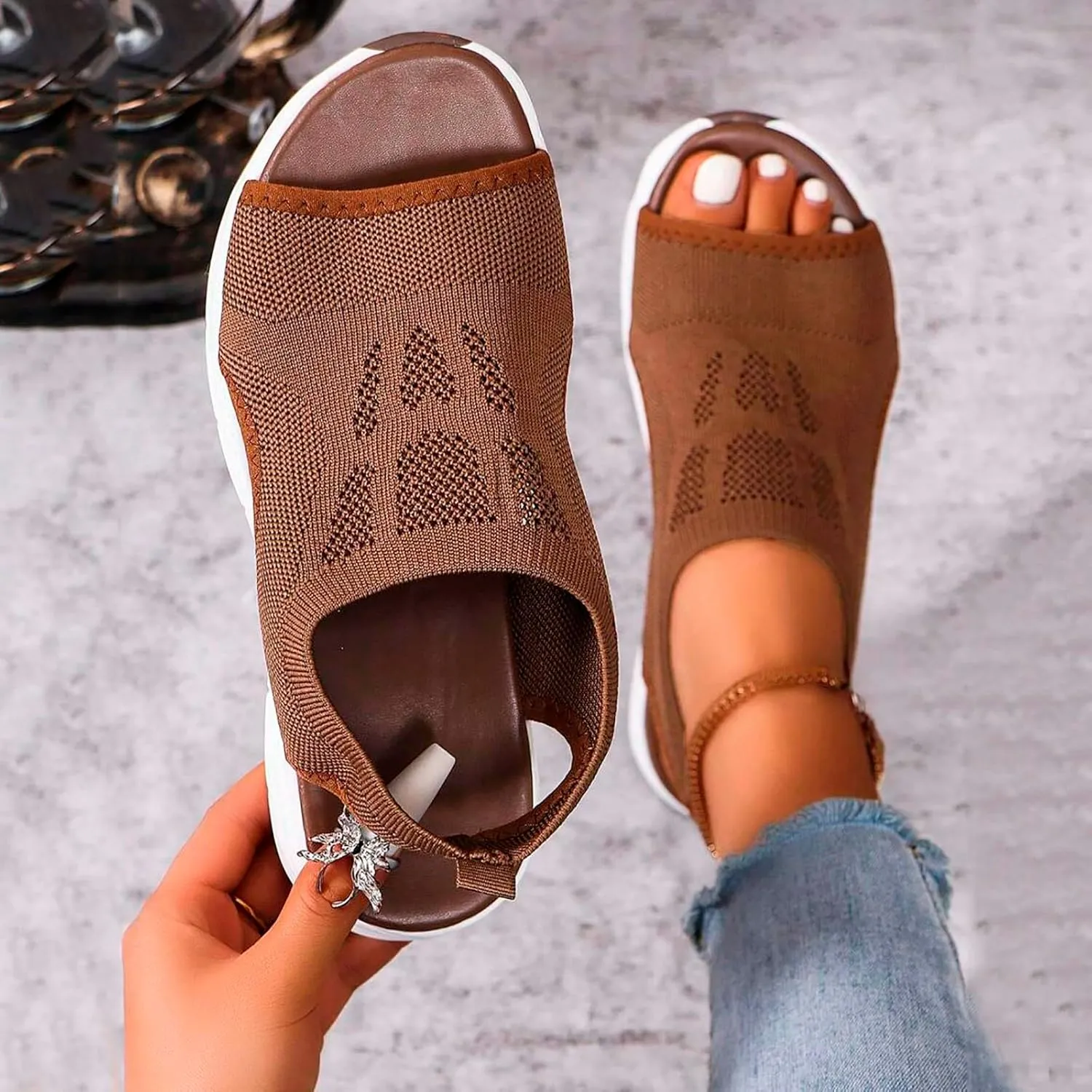 Women's Breathable Orthopedic Sandals Comfortable Walking Tennis Shoes Sandals Smart Sandals for Women