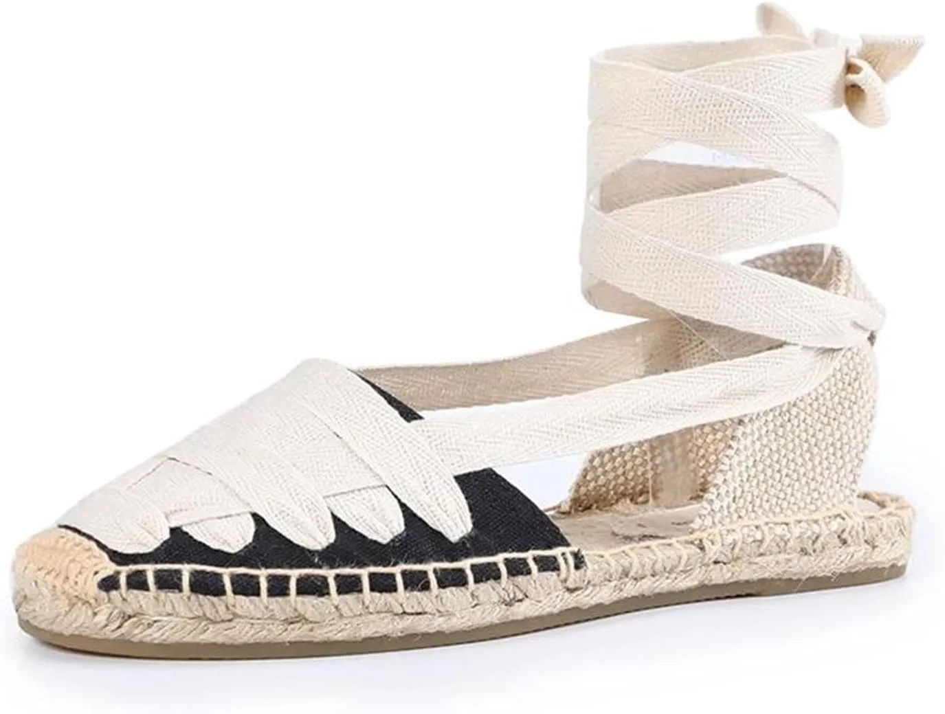 Women's Canvas Espadrilles, Elastic Band Slip-On Casual Summer Shoes