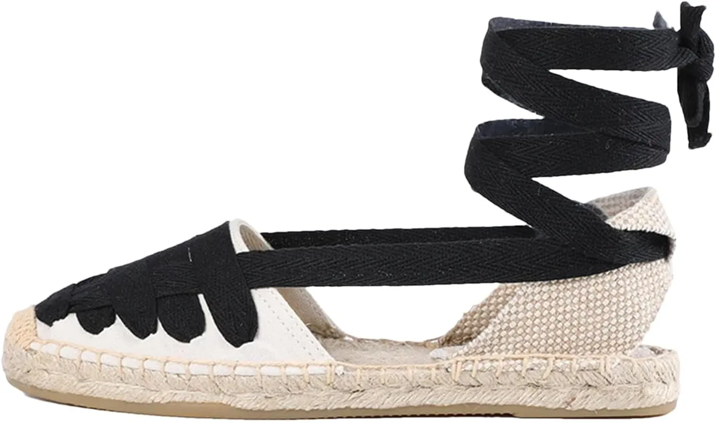 Women's Canvas Espadrilles, Elastic Band Slip-On Casual Summer Shoes