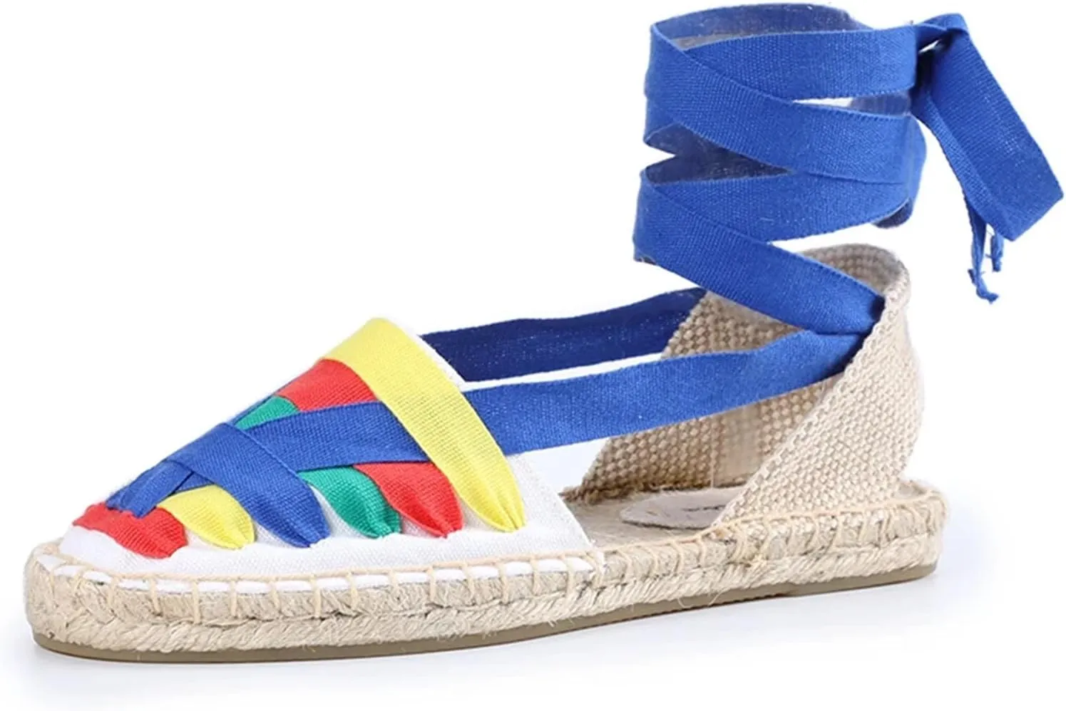 Women's Canvas Espadrilles, Elastic Band Slip-On Casual Summer Shoes