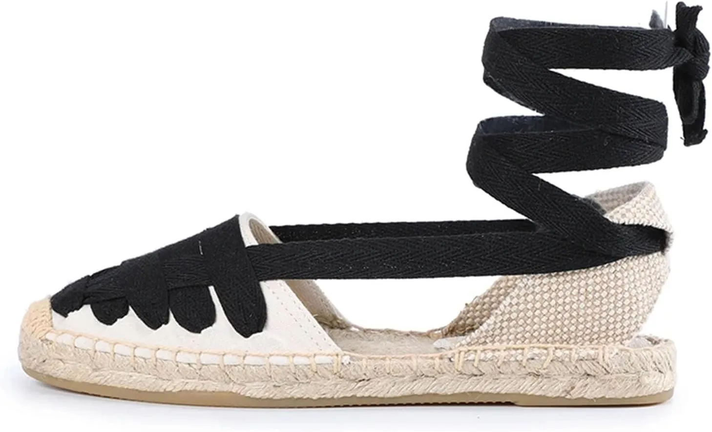 Women's Canvas Espadrilles, Elastic Band Slip-On Casual Summer Shoes