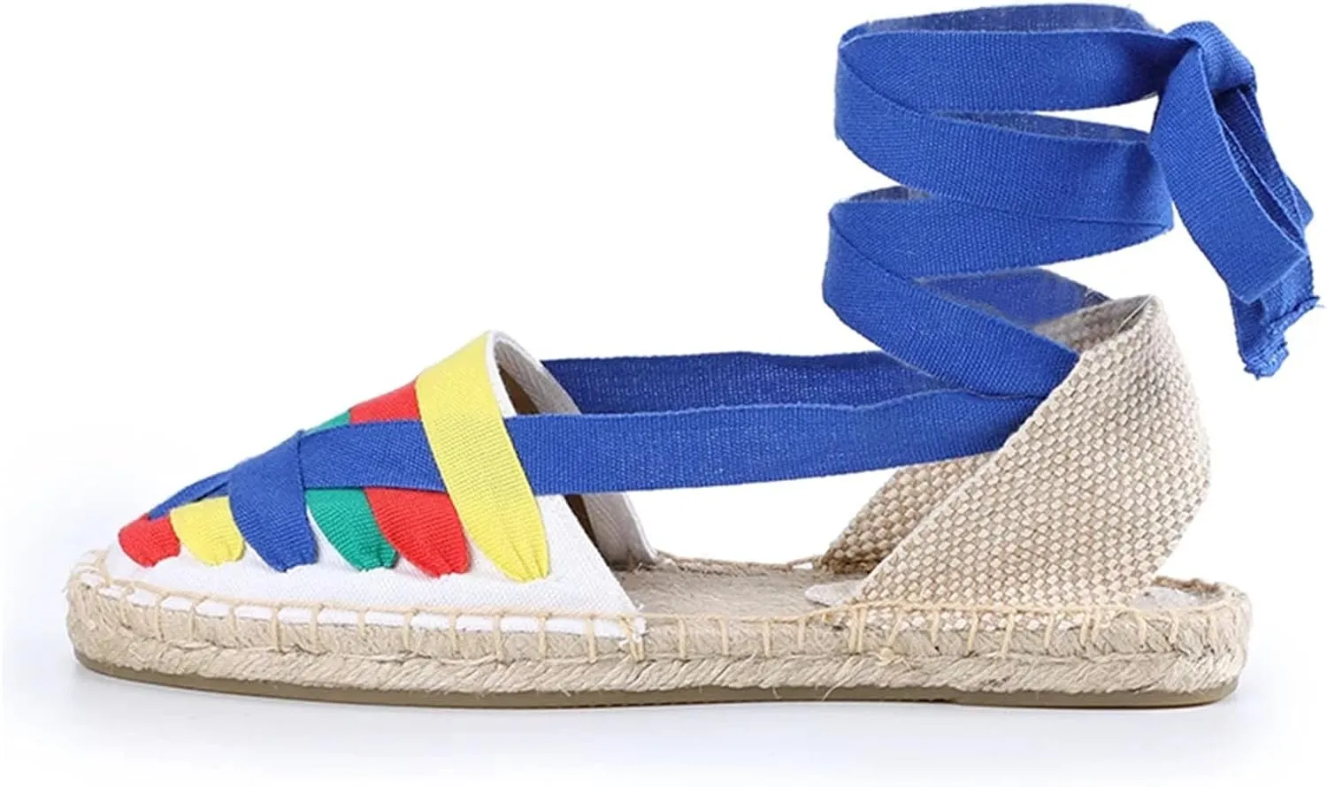 Women's Canvas Espadrilles, Elastic Band Slip-On Casual Summer Shoes