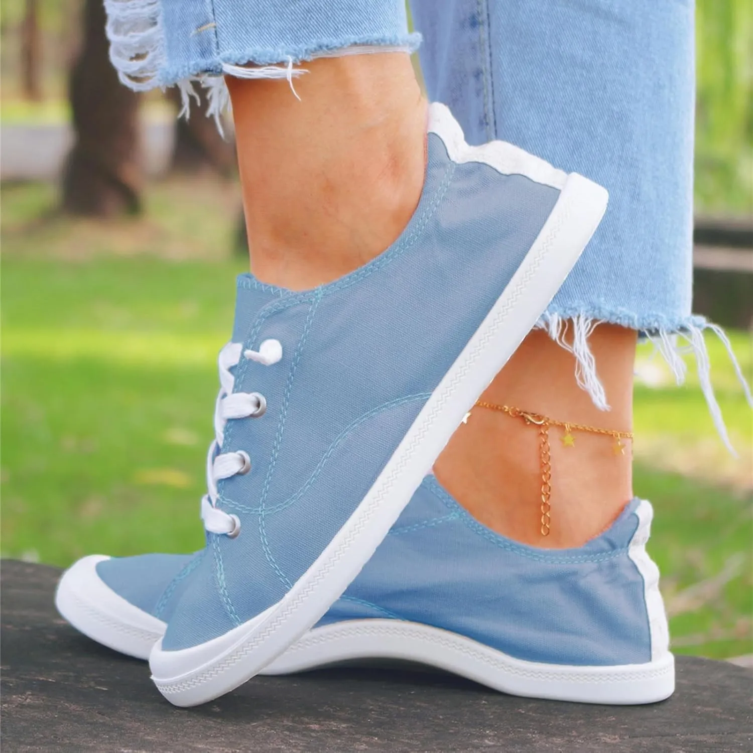 Women's Canvas Shoes Vulcanize Soft Ladies Autumn Loafers Flat Shoes Sneakers Casual Shoes for Girls Size 12