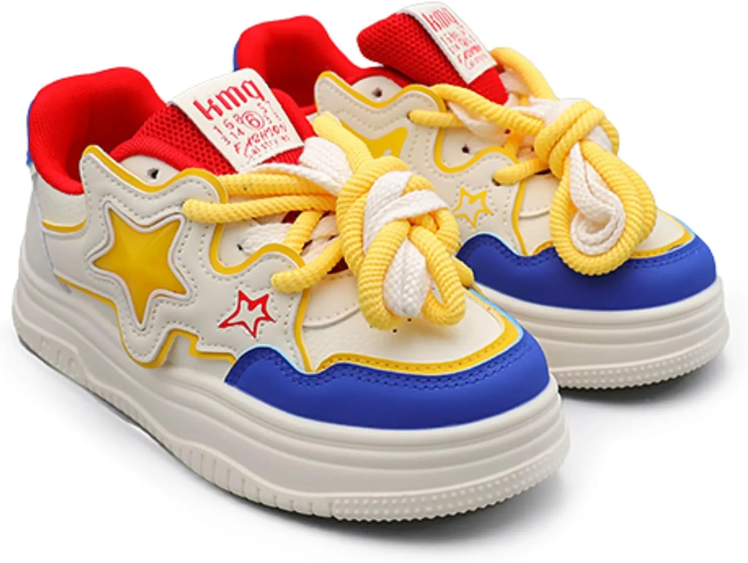 Women's Chunky Platform Sneakers Star Skate Shoes for Sport Travel Casual Preppy Walking Shoes Colorful Back to School