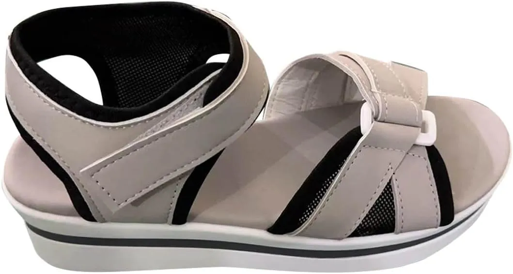 Womens Comfort Sandals Casual Colorblock Open Toe Low Wedges Shoes Outdoor Vacation Beach Holiday Sandal 2025 Trendy
