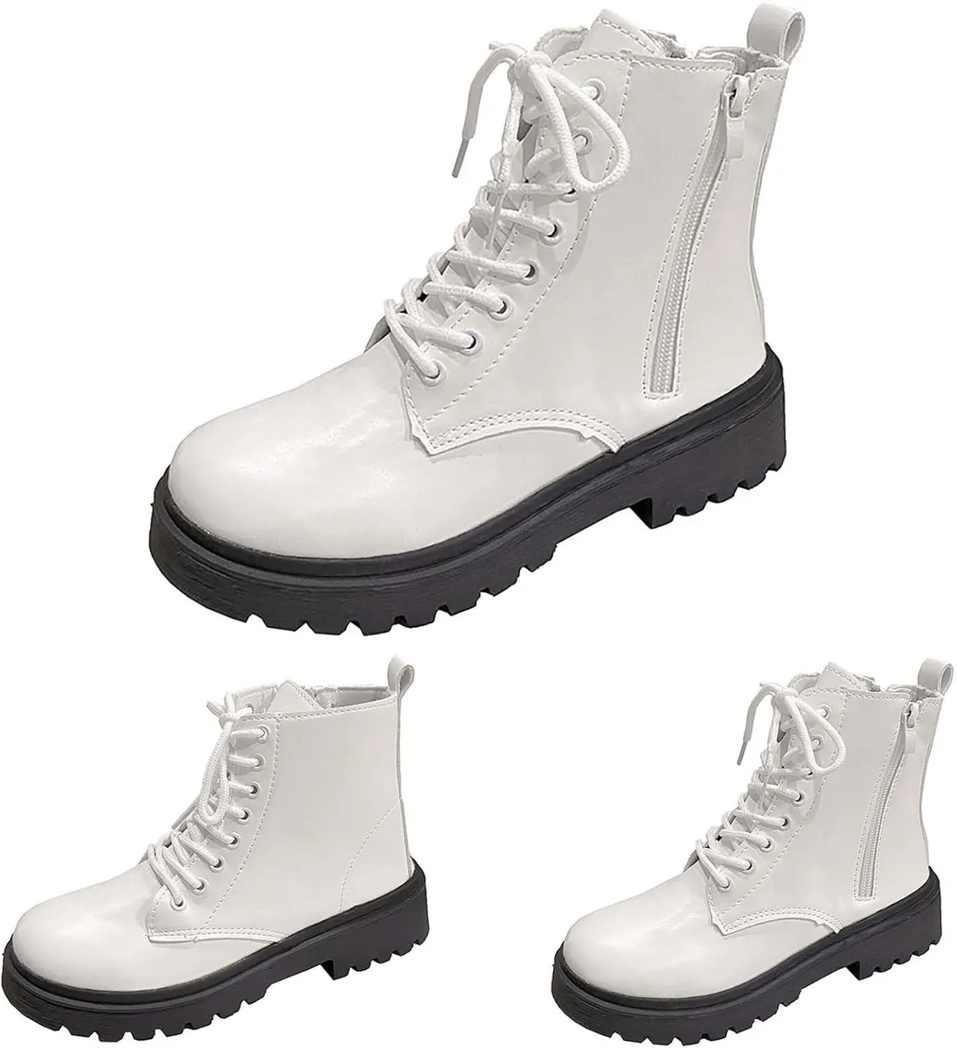 Womens Fall Booties Cow Print Boots for Women White Boots Ankle Ladies Low Heel Womens Booties and Ankle Boots Leather High Heel Ankle Boots for Women Sexy
