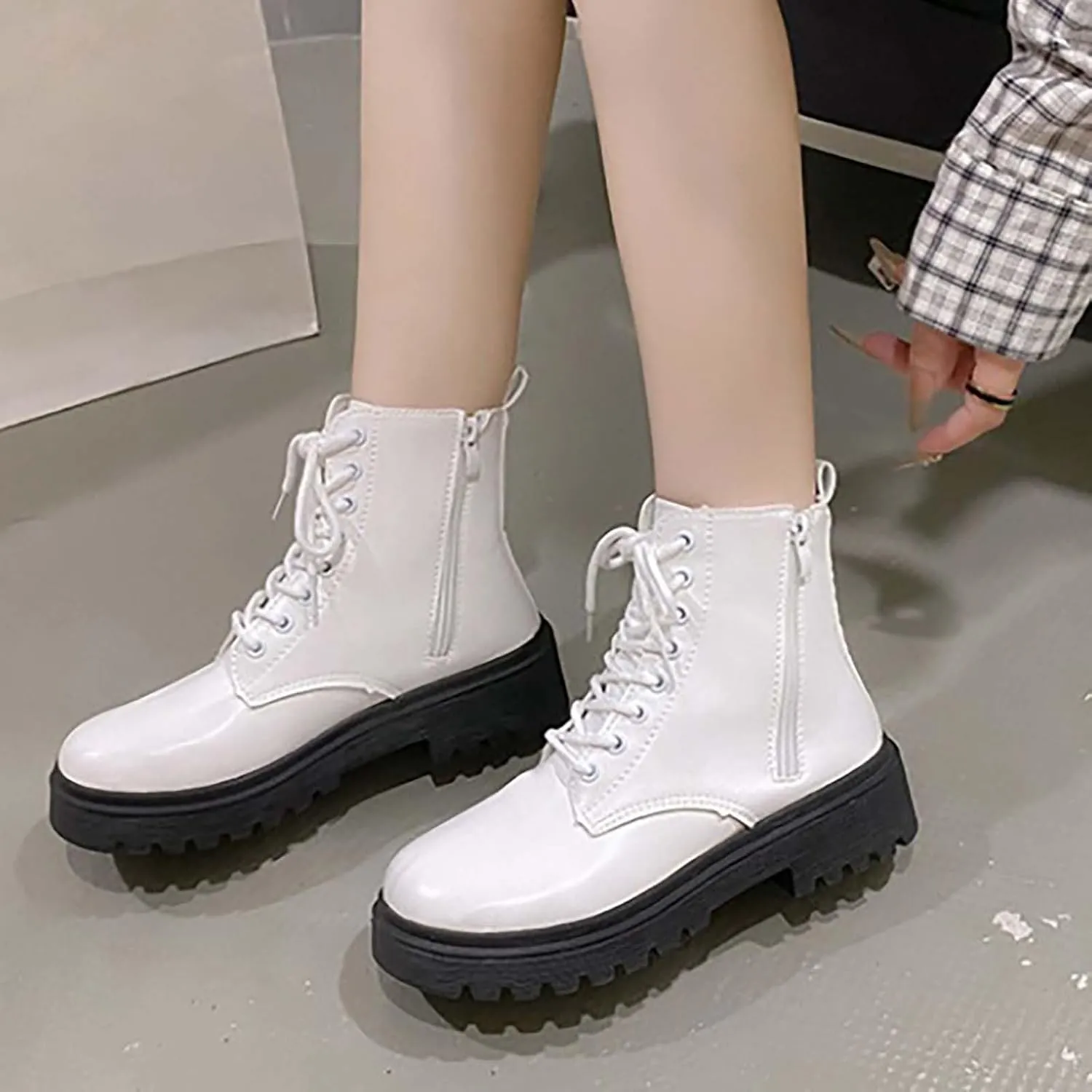 Womens Fall Booties Cow Print Boots for Women White Boots Ankle Ladies Low Heel Womens Booties and Ankle Boots Leather High Heel Ankle Boots for Women Sexy