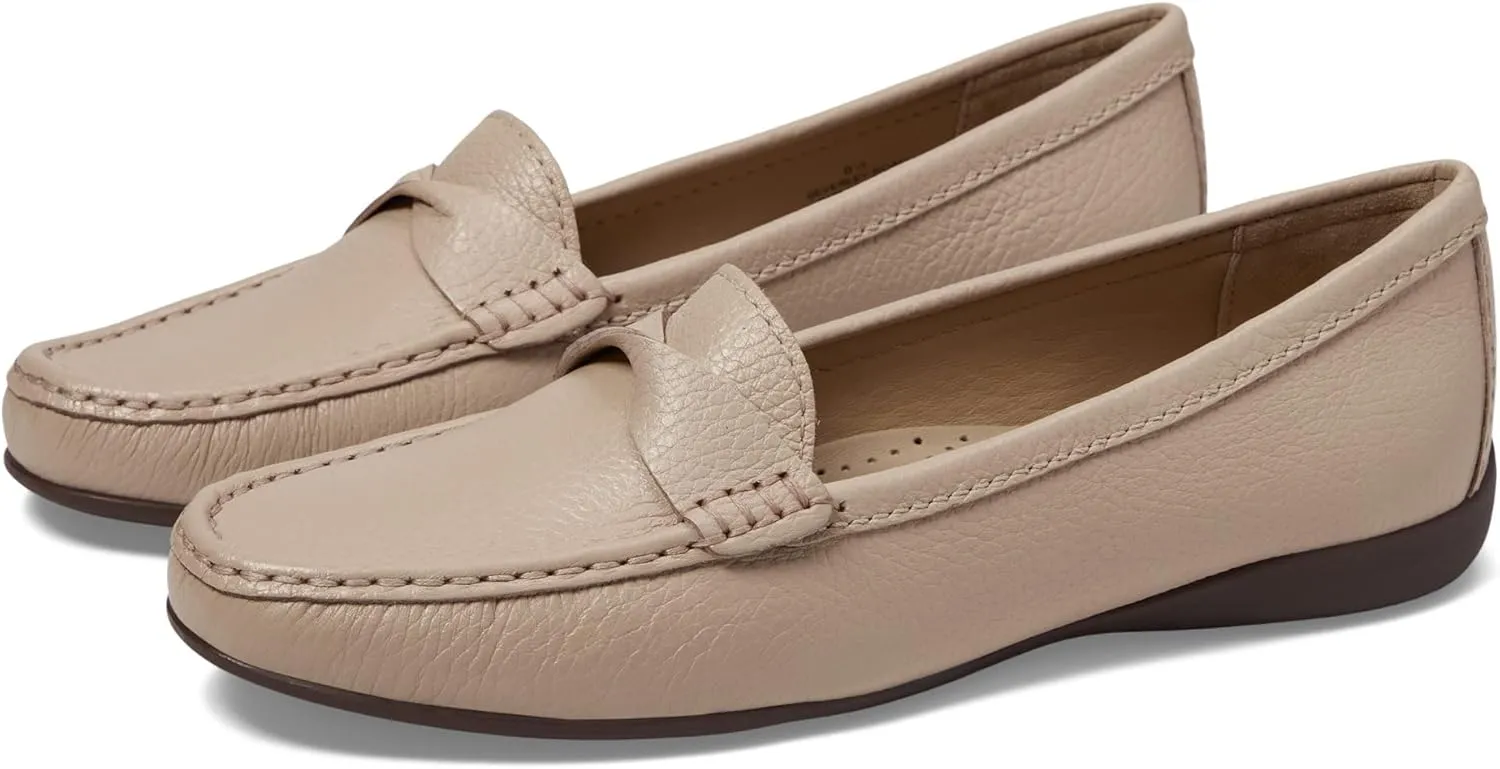 Women's Genuine Leather Casual Comfort Slip on Loafers