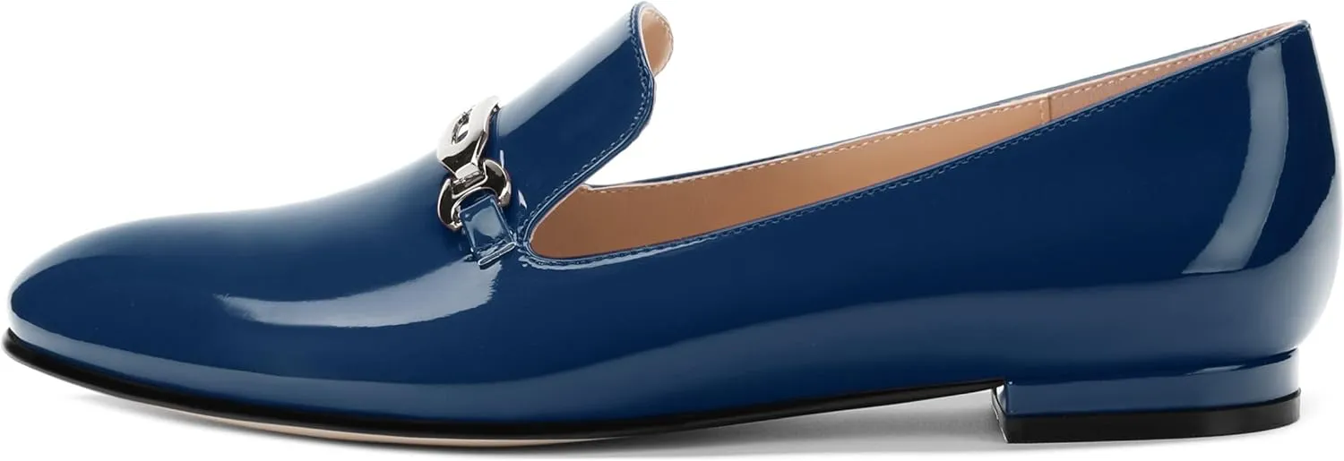 Women's Loafers, Slip On Round Toe Comfortable Flats for Women Dressy and Work, Womens Business Casual Shoes
