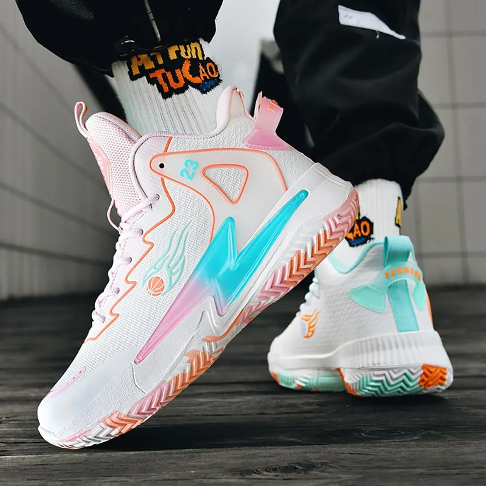 Womens Mens Basketball Shoes Breathable Fashion Athletic Sneakers Lightweight Non Slip Outdoor Sport Volleyball Shoe