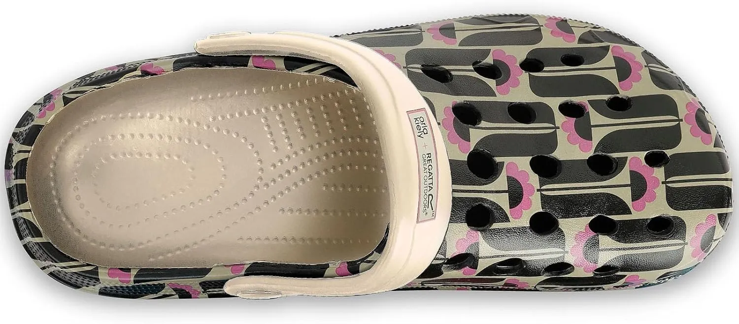 Womens Orla Kiely Casual Summer Beach Poolside Garden Clog Sandals