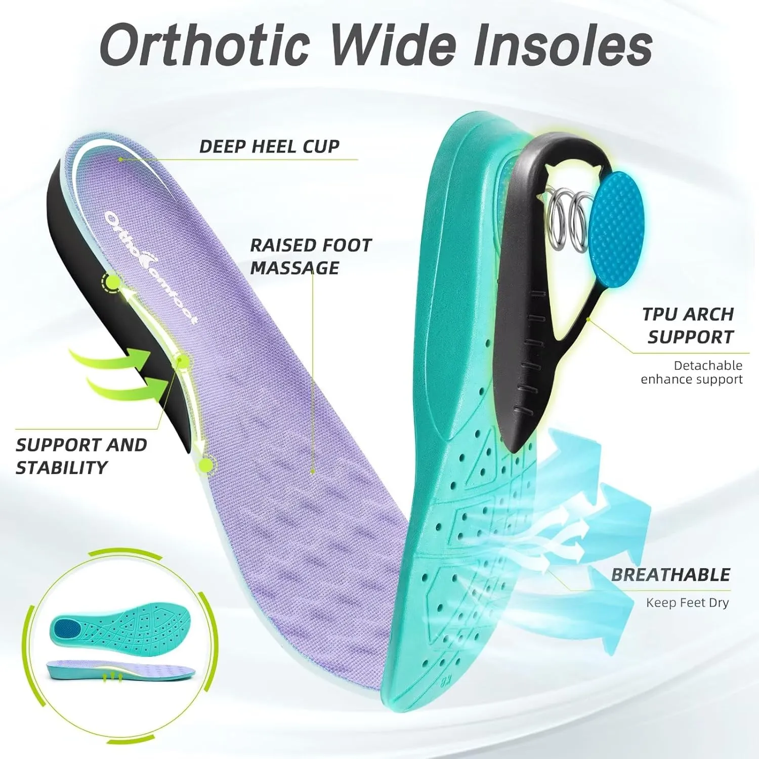 Women's Orthopedic Diabetic Wide Running Shoes: Comfortable Casual Arch Support Plantar Fasciitis Orthotic Sneakers, High Arch Swollen Work Tennis Sports Shoes for Foot and Heel Pain Relief