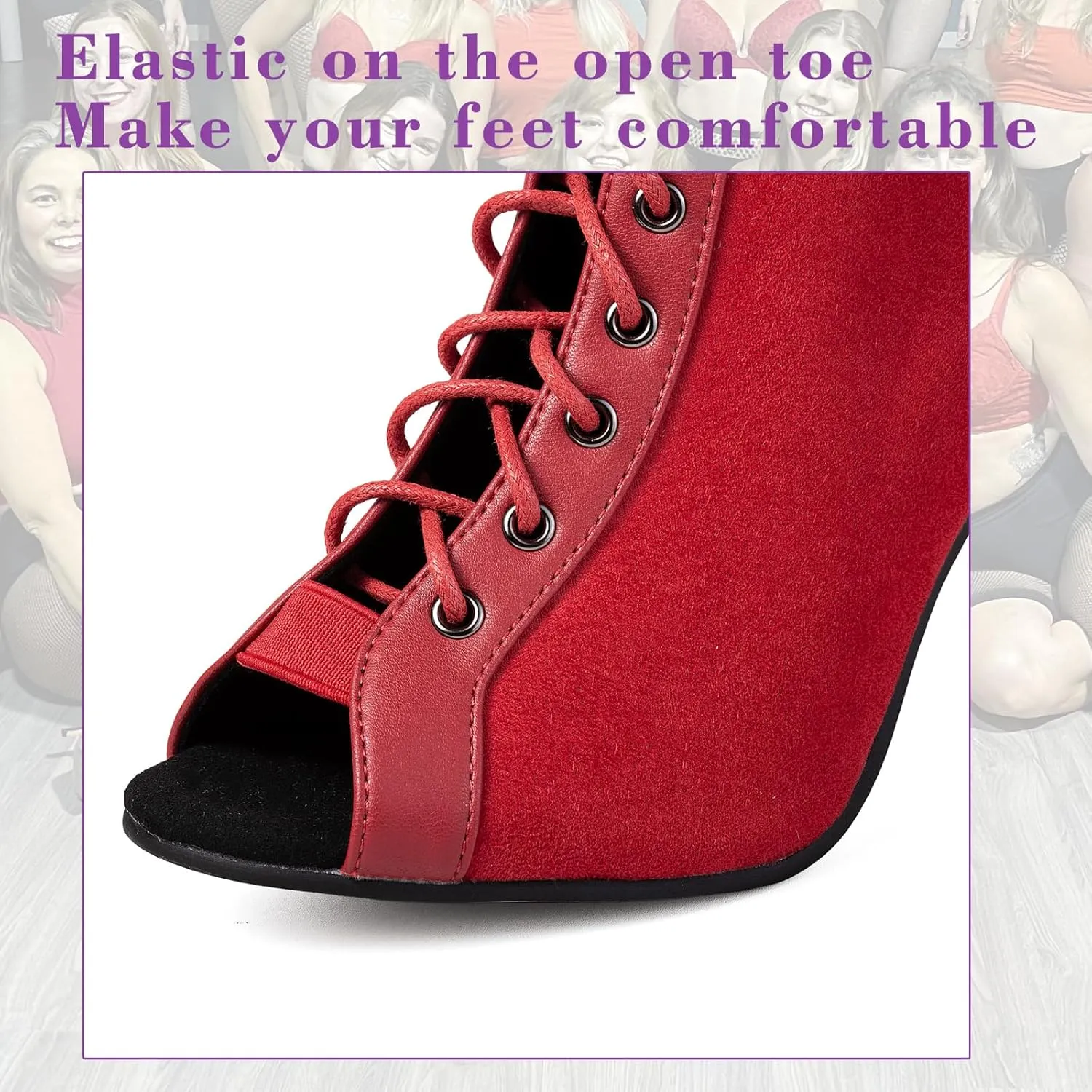Women's Peep Toe Dance Stilettos High Heels-Mother's Day Gift,Sandals Fashion Sexy Lace Up Ladies Dress Pumps Ankle Booties