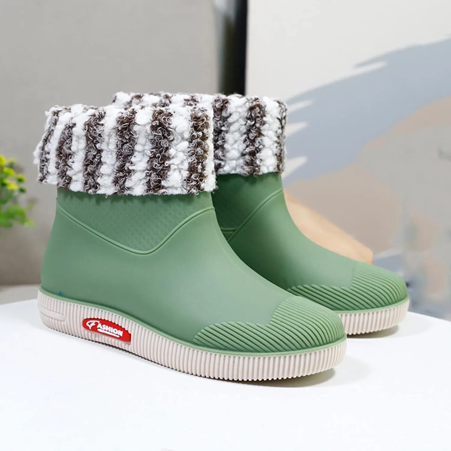 Womens Rain Boots Mid Calf Warm Lined Mens Grounded Footwear Fall Booties 2024 Orthopedic Barefoot Shoes Women Rain Boots Black Waterproof Mid Calf Womens Hiking Boots