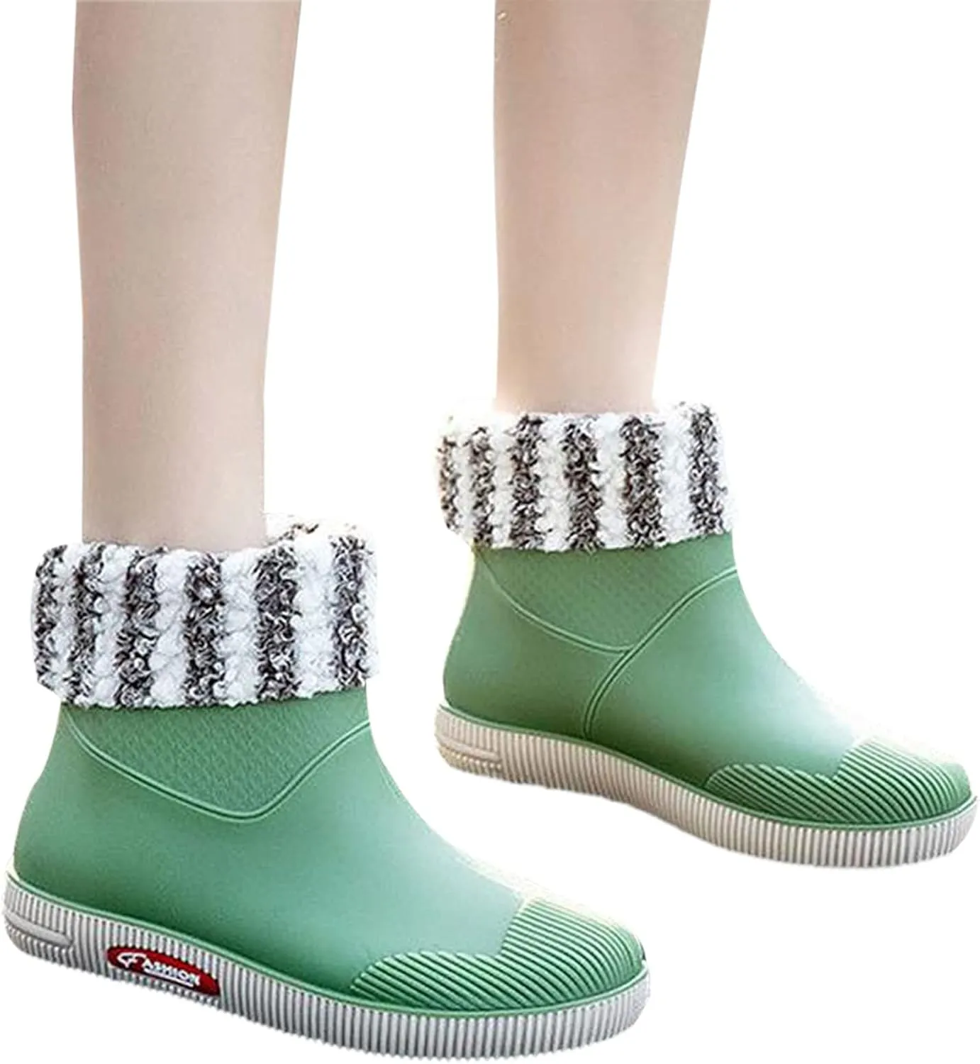 Womens Rain Boots Mid Calf Warm Lined Mens Grounded Footwear Fall Booties 2024 Orthopedic Barefoot Shoes Women Rain Boots Black Waterproof Mid Calf Womens Hiking Boots