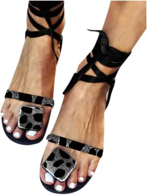 Women's Rhinestone Butterfly Non-Slip Breathable Platform Sandals