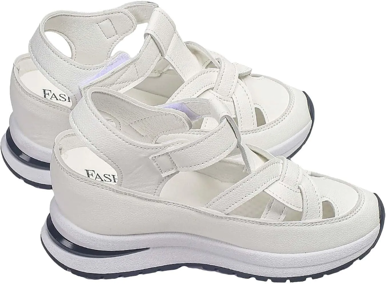 Women's Sandals Summer 2025 Hollow Out Sandals Sport Walking Shoes Breathable Plus Size Casual Sandal Closed Toe Platform Sandal Casual Stylish Roman Shoes 2025