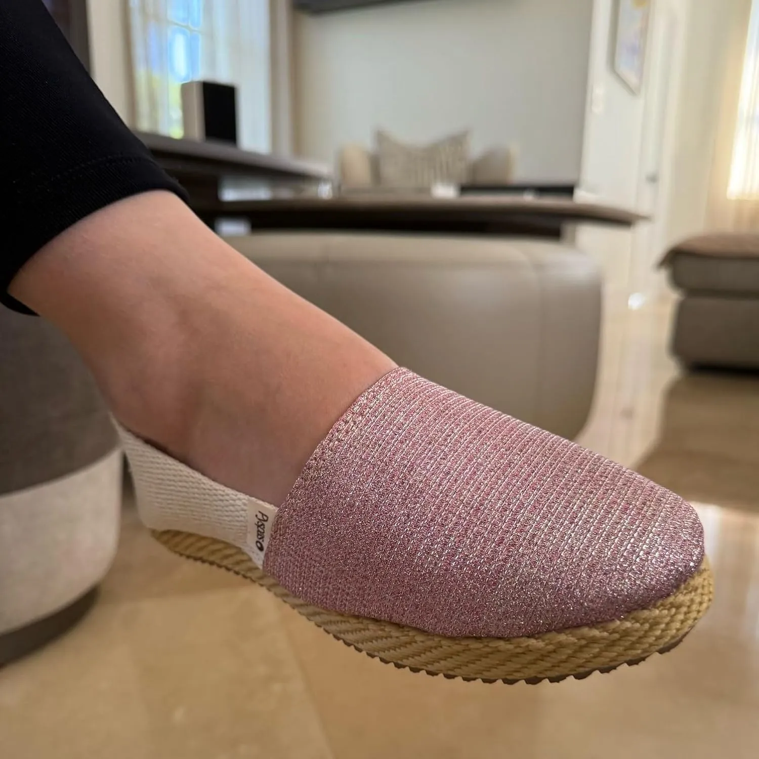 Women’s Slip-On Espadrilles | Handmade in Colombia | Organic Canvas & Natural Jute | Sustainable & Biodegradable Flat Shoes | Comfortable Travel Flats for Casual Outfits