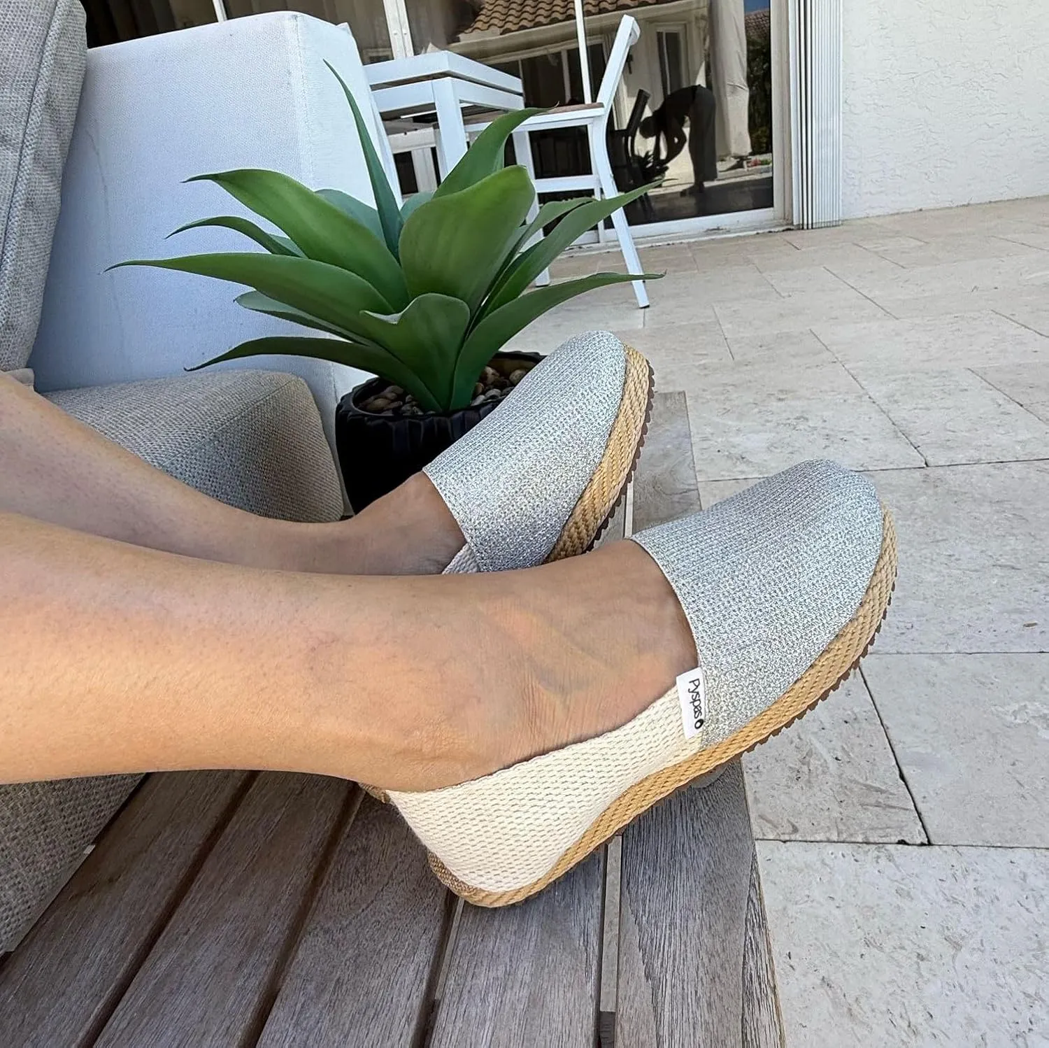 Women’s Slip-On Espadrilles | Handmade in Colombia | Organic Canvas & Natural Jute | Sustainable & Biodegradable Flat Shoes | Comfortable Travel Flats for Casual Outfits
