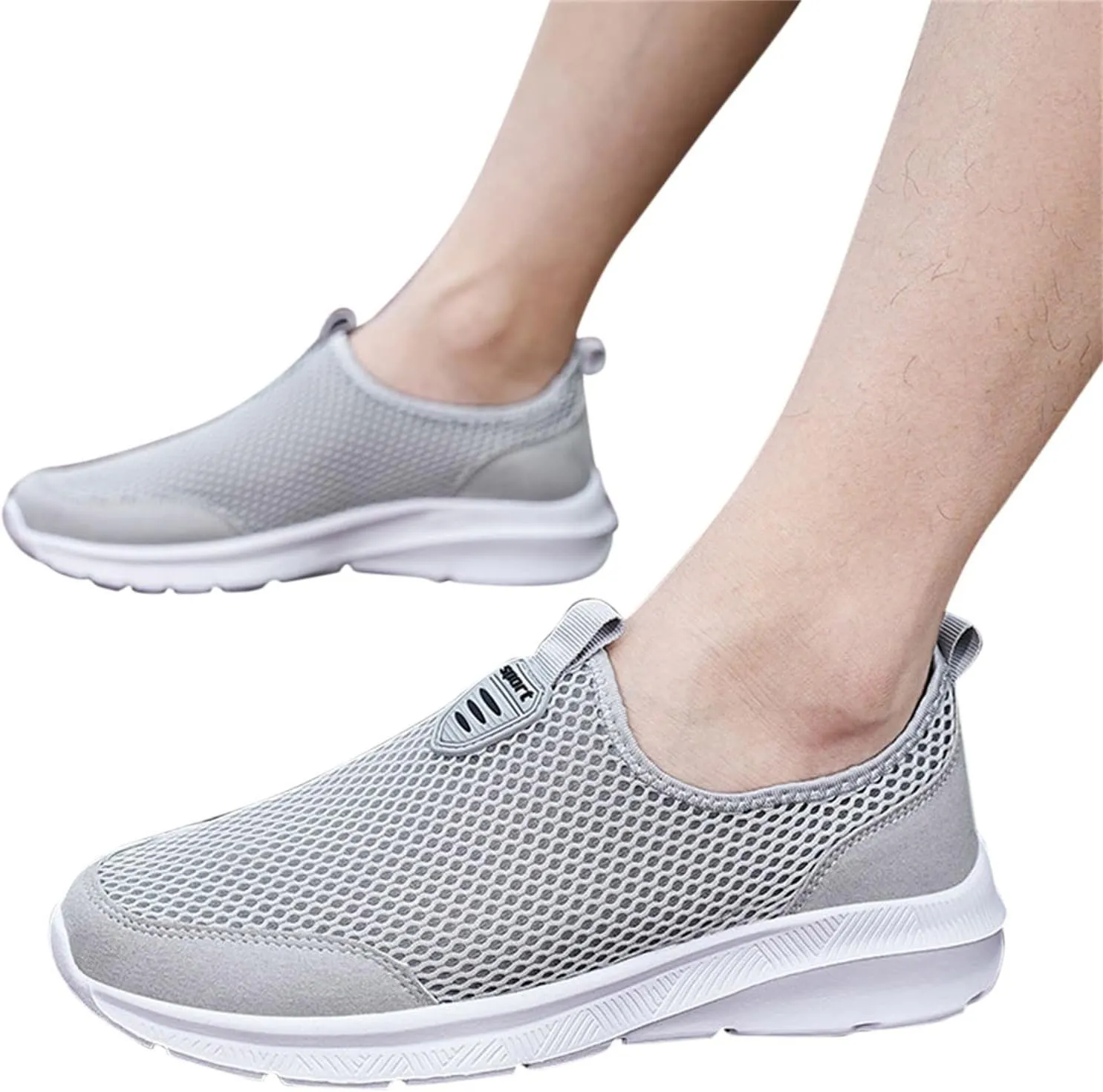 Womens Slip On Sneakers Women Walking Tennis Shoes Womens Tennis Shoes Wide Feet Ladies Shoes Casual Waterproof Sneakers White Tennis Shoe Loafers Shoe
