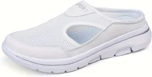 Women's Slippers Casual Clogs Home Shoes, Lightweight Backless Shoes, Comfortable Non-Slip Indoor Outdoor Walking Mules Shoes, Breathable Closed Toe Slippers
