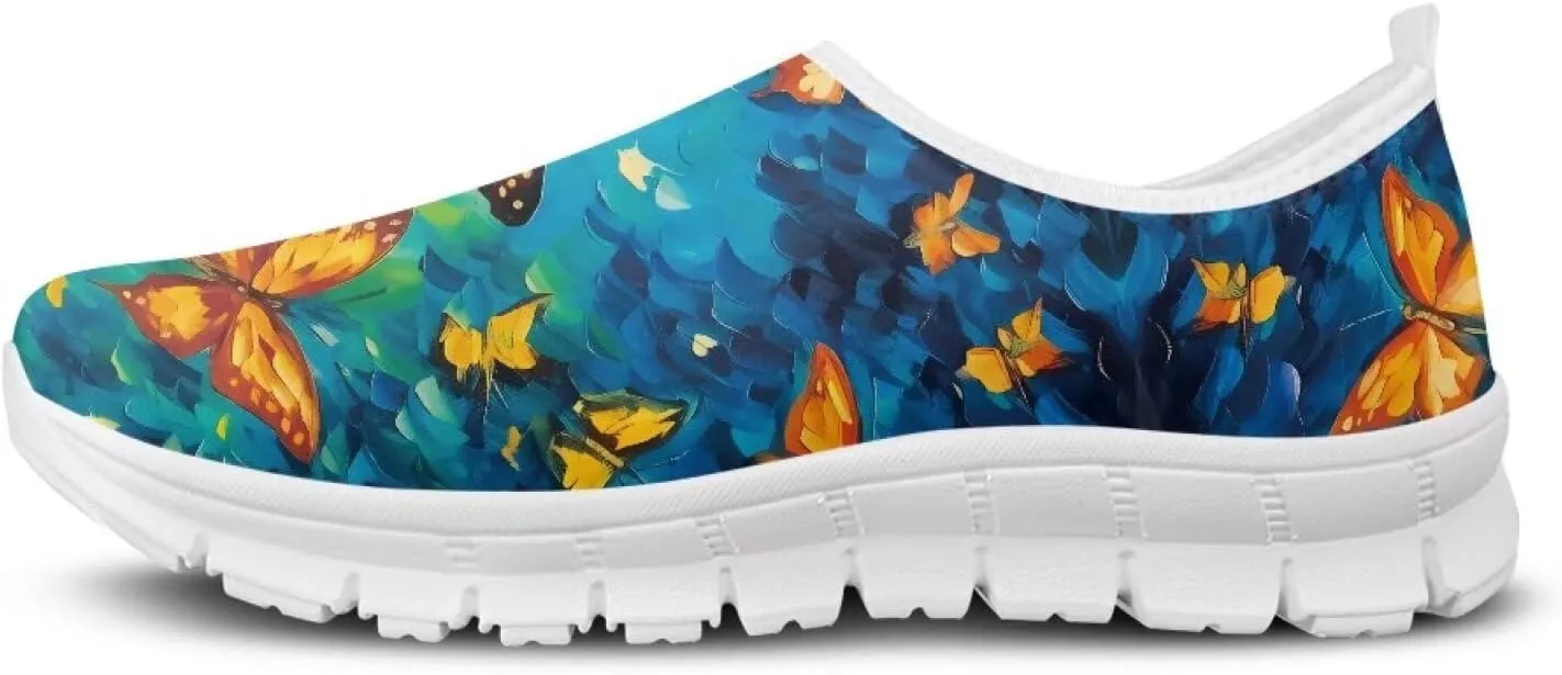 Women's Sneaker Casual Low Top Hiking Sneaker Lightweight Breathable Slip On Outdoor Soft Holiday Shoes for Womens