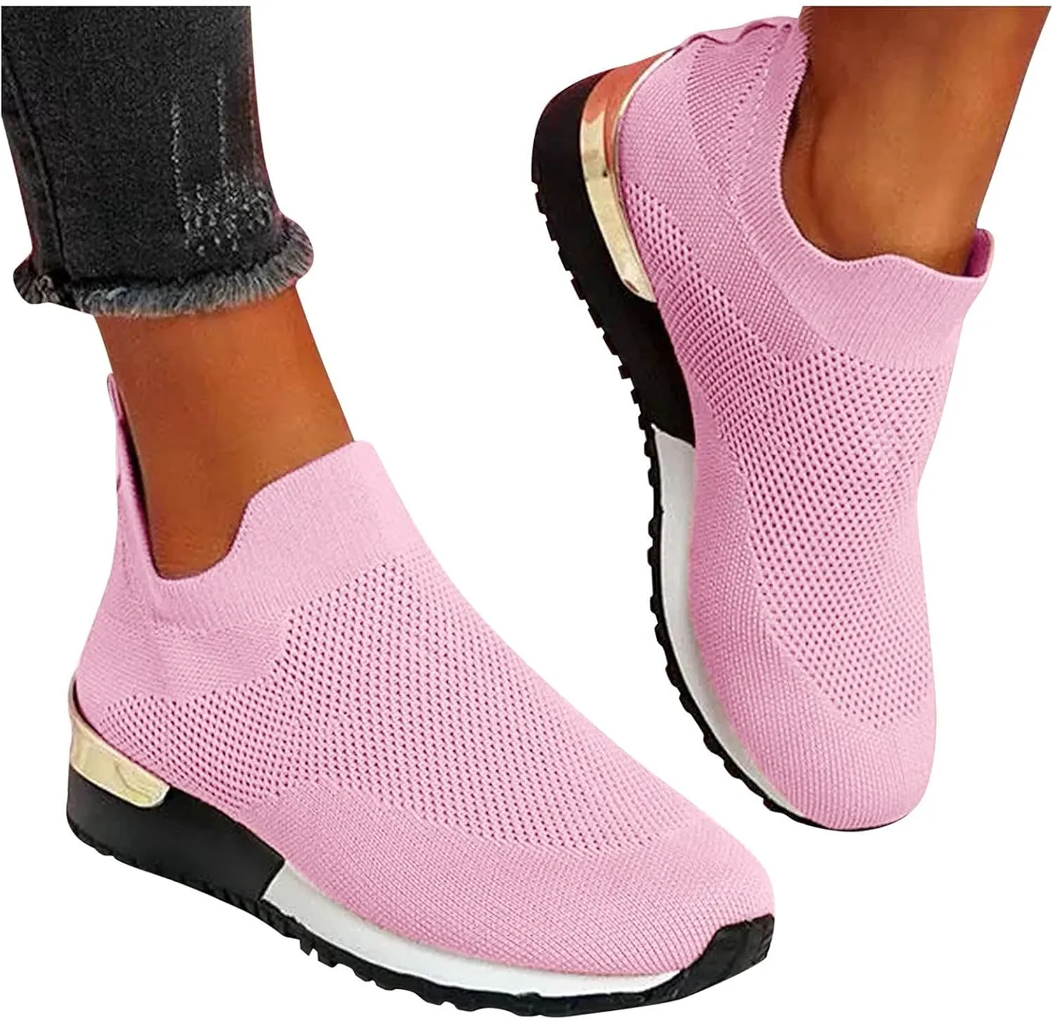 Women's Sneakers Athletic Sport Running Tennis Walking Shoes Womens Shoes Dressy Casual with Heel Animal Print Loafers for Women Men's Fashion Sneakers